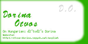 dorina otvos business card